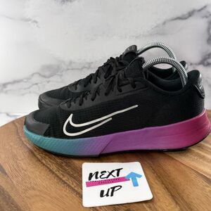 Mens 7 fits Womens 8.5-Nike Vapor Lite 2 Premium HC 'Black Deep Jungle' Tennis